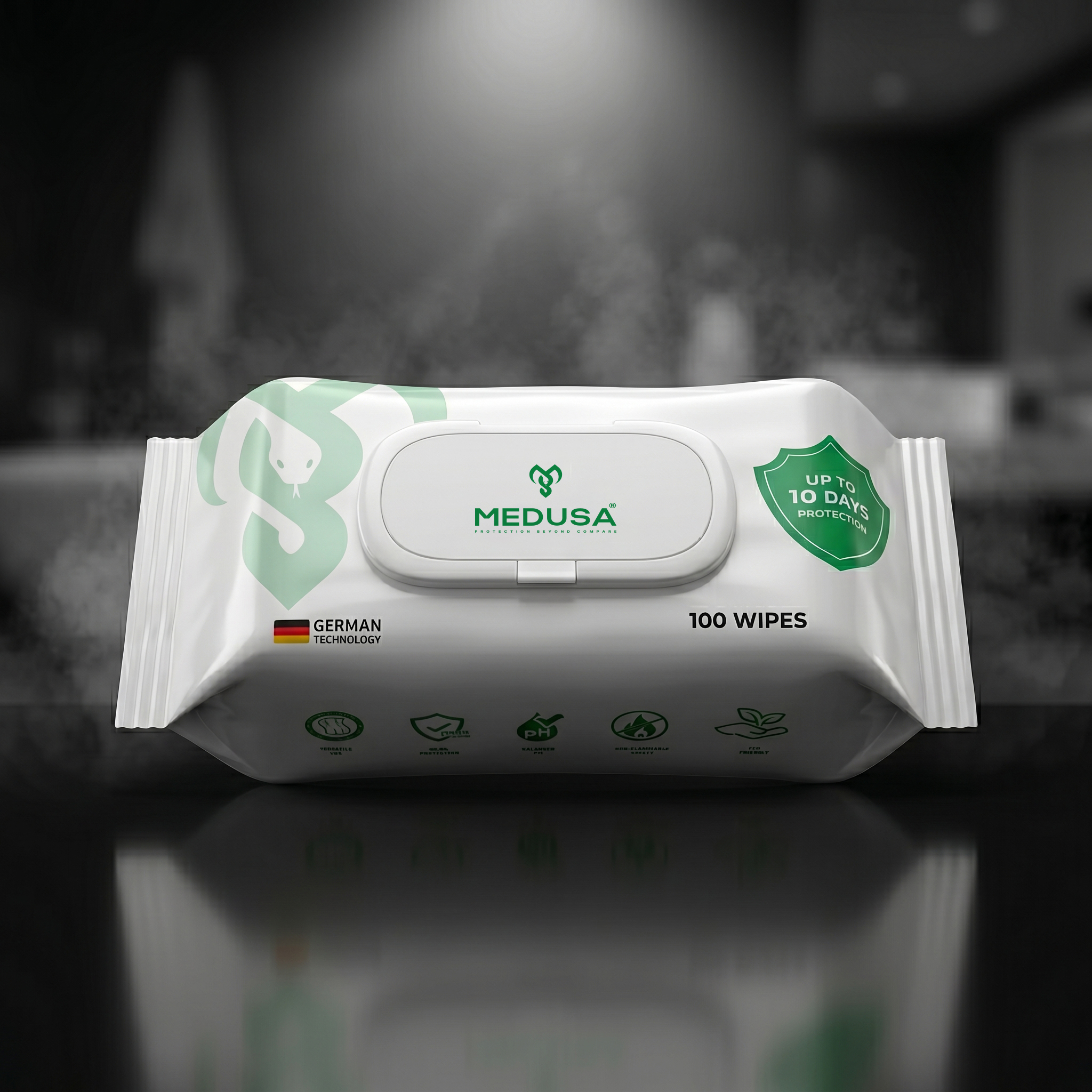 MEDUSA - Alcohol Free - 100 soft pocket wipes 02