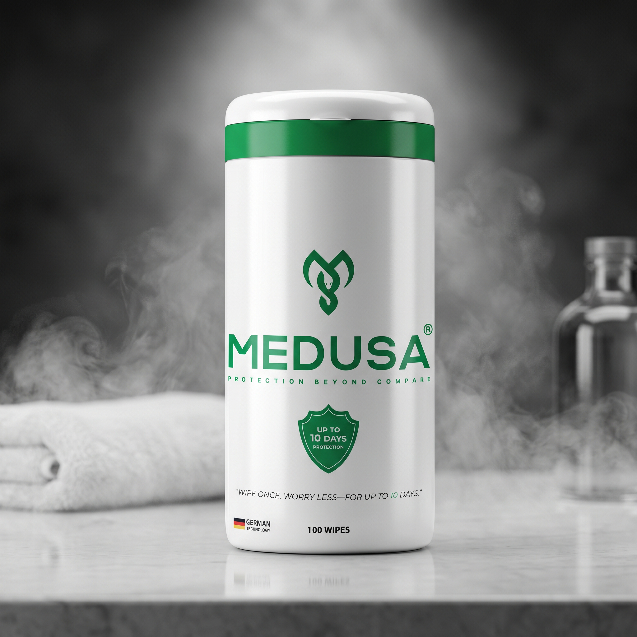 MEDUSA - Alcohol Free - 100 wipes canister