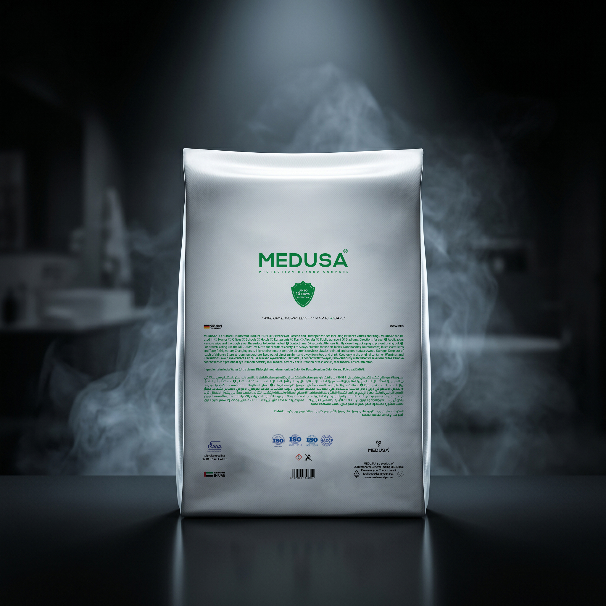 MEDUSA - Alcohol Free - canister & bucket refill wipes 01